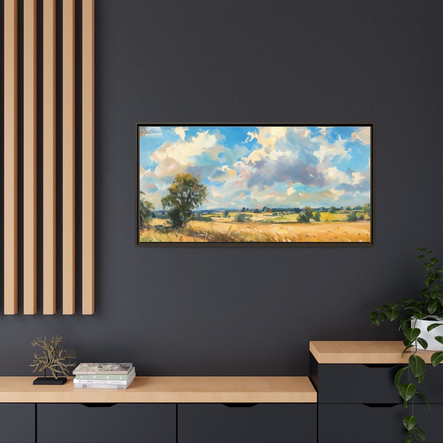 Summer Fields County Mayo Wall Art - Vibrant Irish Landscape Canvas Print