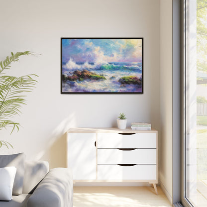 Achill Shoreline wcol wall art showcasing the stunning Irish coastal landscape, printed on high-quality canvas for a timeless and serene addition to your home décor.