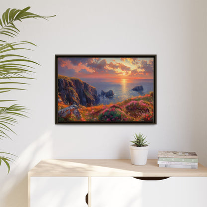 End of The Day wall art featuring a serene sunset landscape, printed on high-quality canvas to bring peaceful beauty and warmth to your home décor.