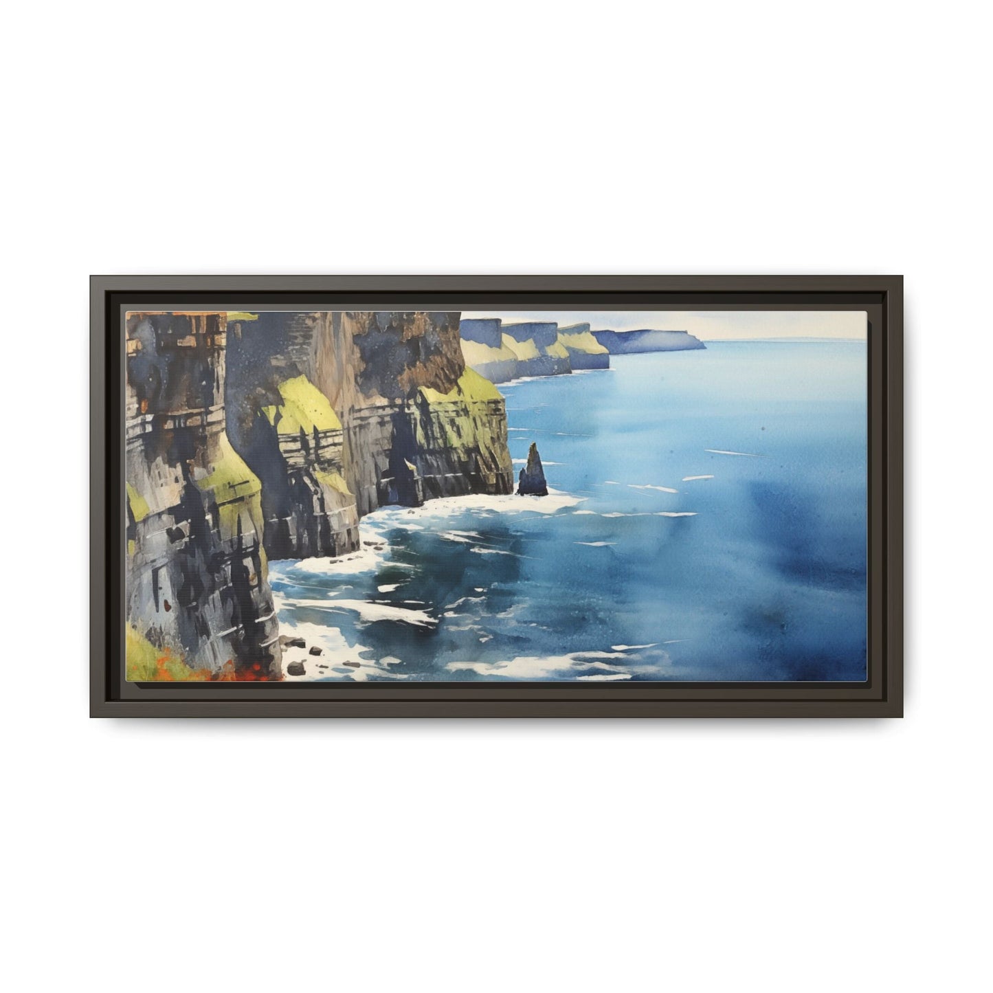 Cliffs of Moher Midday Sun - Beautiful Coastal Landscape Canvas Print