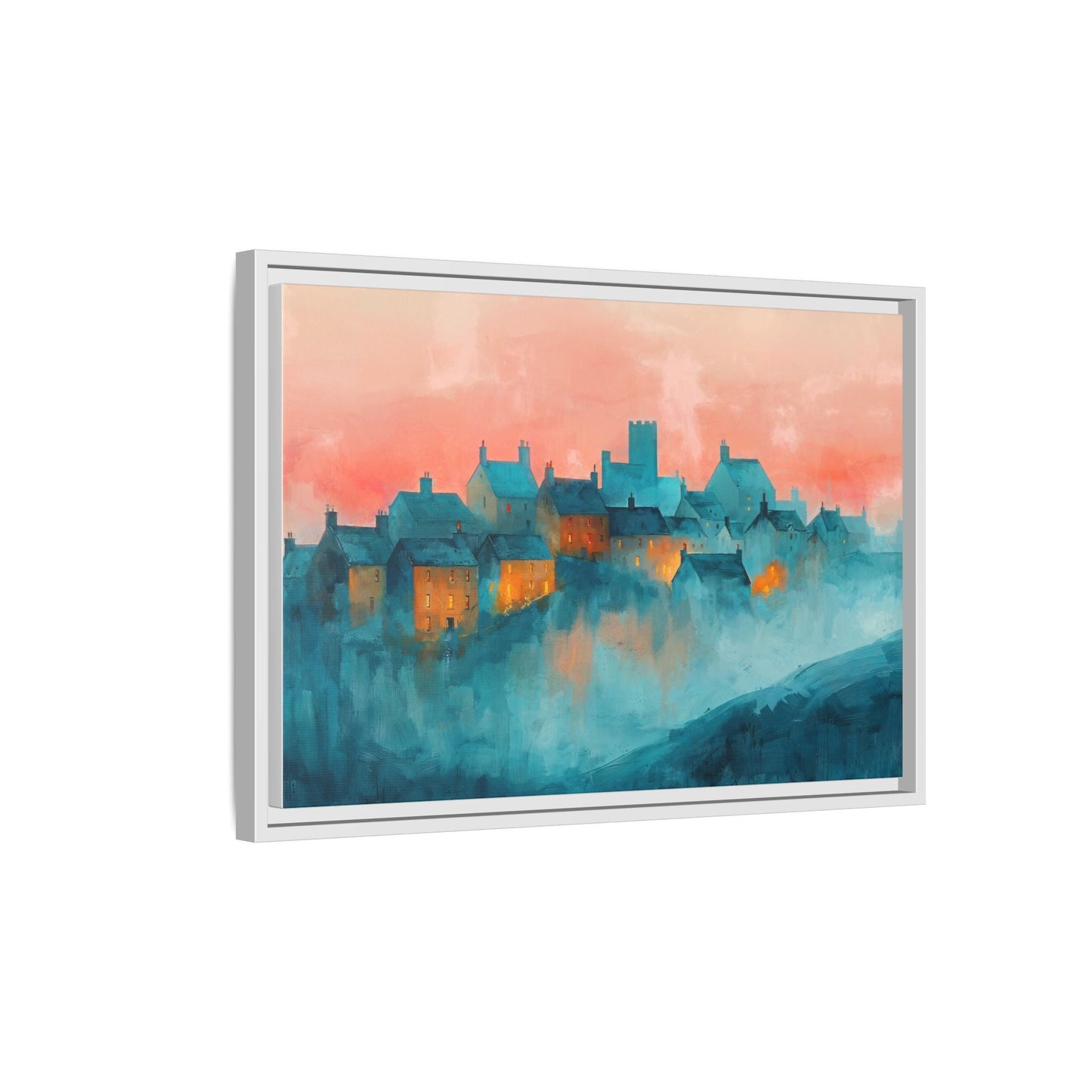 A Castle Town - Beautiful Landscape Canvas Print for all places Décor