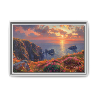 End of The Day wall art featuring a serene sunset landscape, printed on high-quality canvas to bring peaceful beauty and warmth to your home décor.