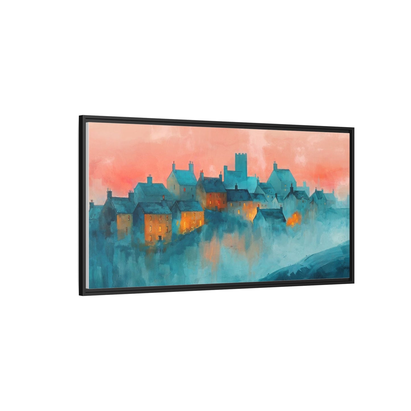 A Castle Town - Beautiful Landscape Canvas Print for all places Décor