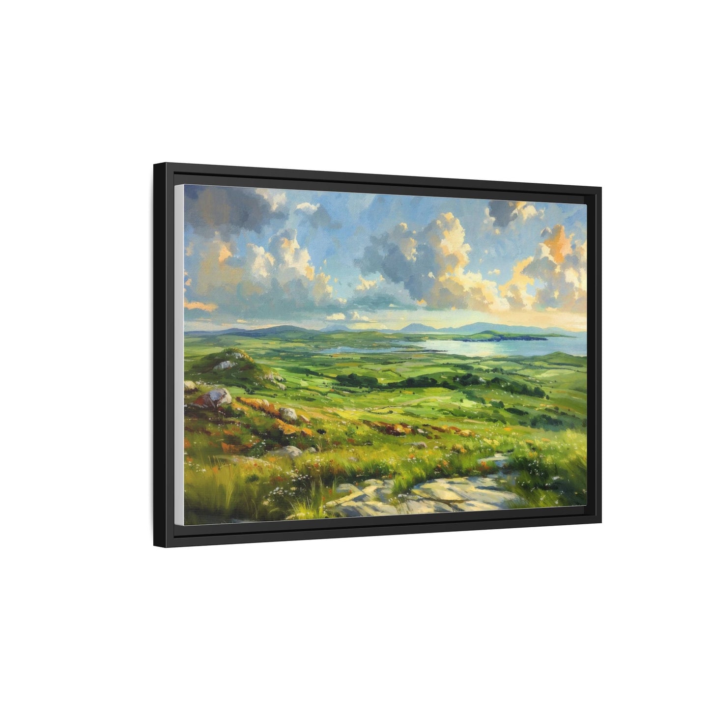 Wild Atlantic Summer Vista Wall Art - Breathtaking Coastal Landscape for Home Décor