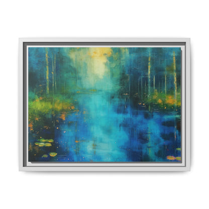 Symphony in Blue - Vibrant Abstract Canvas Print for Stylish Home Décor