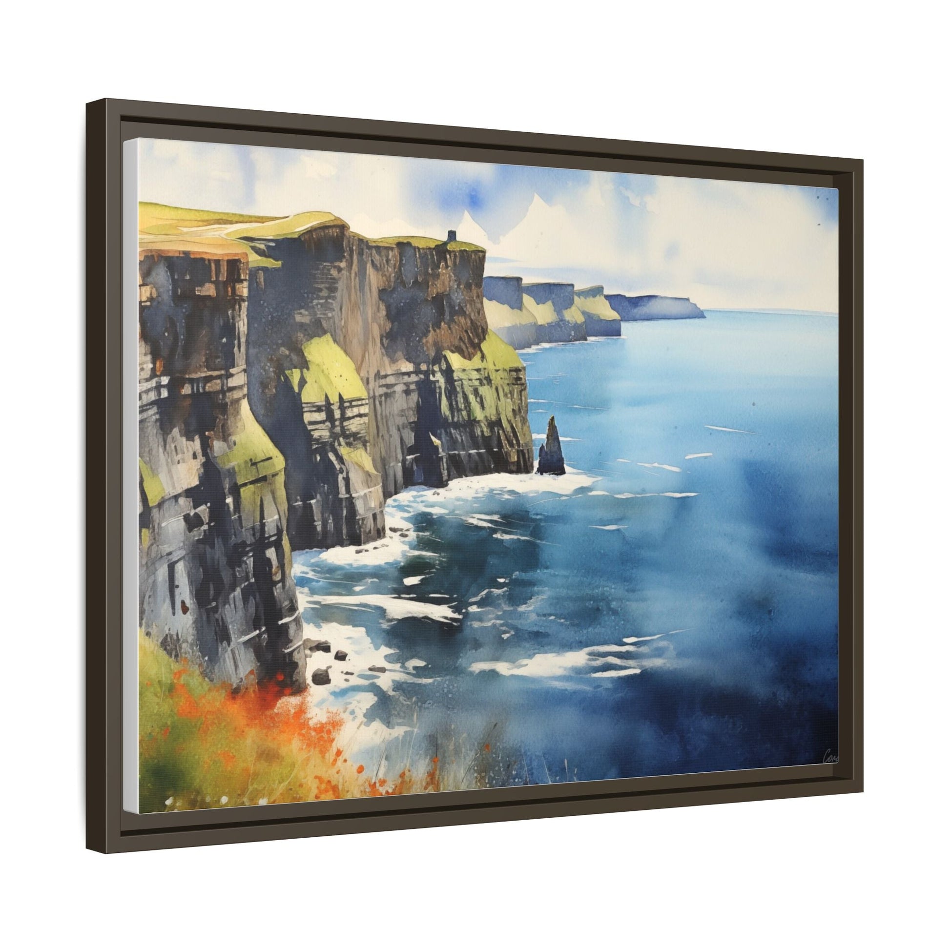 Cliffs of Moher Midday Sun - Beautiful Coastal Landscape Canvas Print