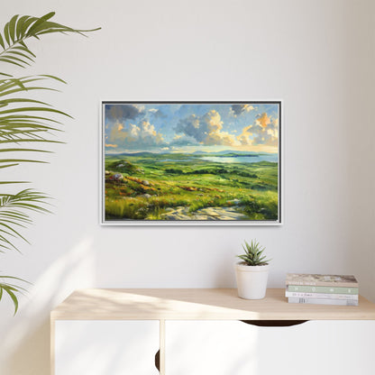 Wild Atlantic Summer Vista Wall Art - Breathtaking Coastal Landscape for Home Décor