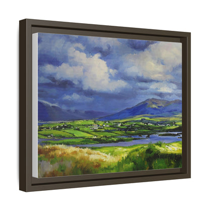 Connemara Fields - Stunning Irish landscape canvas print showcasing the serene beauty of Connemara's fields.