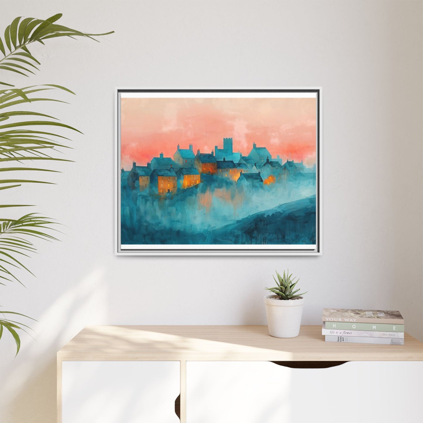 A Castle Town - Beautiful Landscape Canvas Print for all places Décor