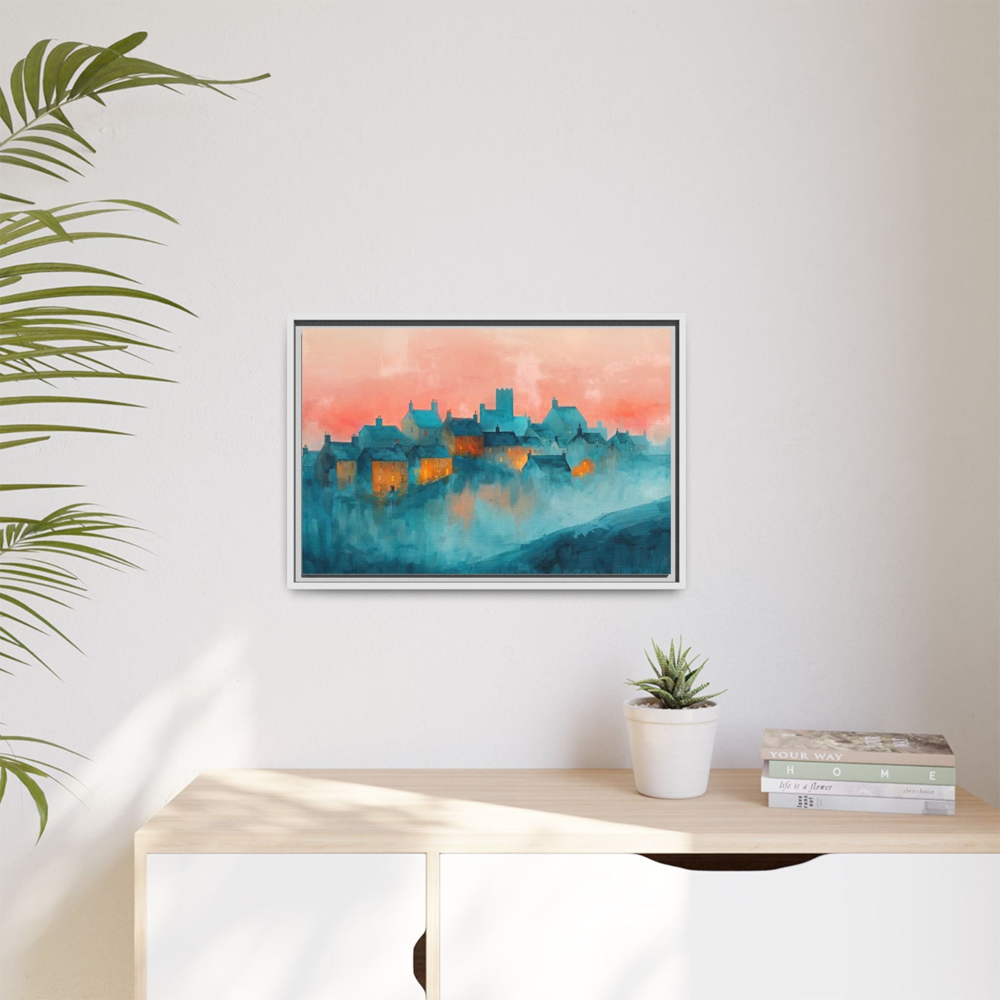 A Castle Town - Beautiful Landscape Canvas Print for all places Décor