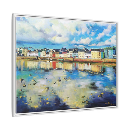 Galway Reflections wall art featuring serene Irish landscapes and water reflections, framed in premium quality wood.