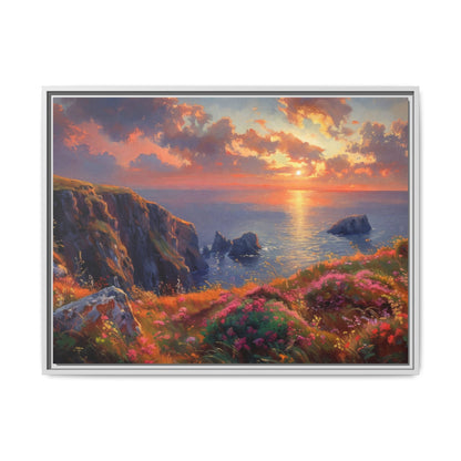 End of The Day wall art featuring a serene sunset landscape, printed on high-quality canvas to bring peaceful beauty and warmth to your home décor.