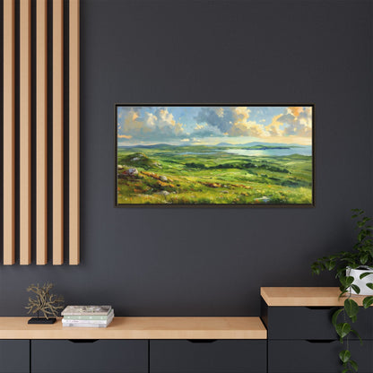 Wild Atlantic Summer Vista Wall Art - Breathtaking Coastal Landscape for Home Décor