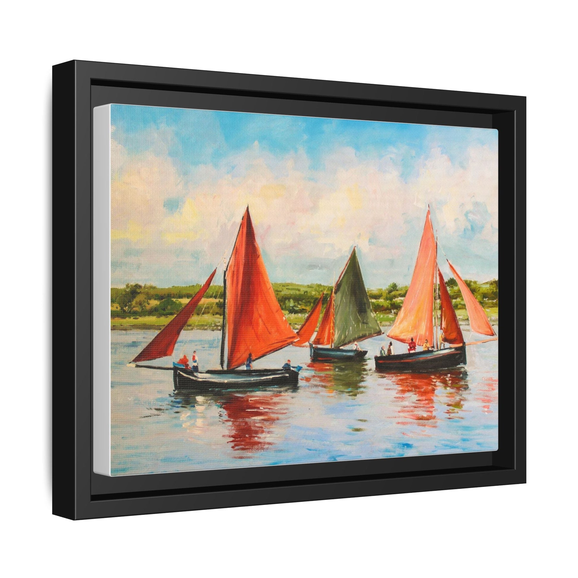 Hookers – Premium pinewood frame with a cotton-polyester canvas print, featuring a protective coating for lasting beauty and timeless décor.