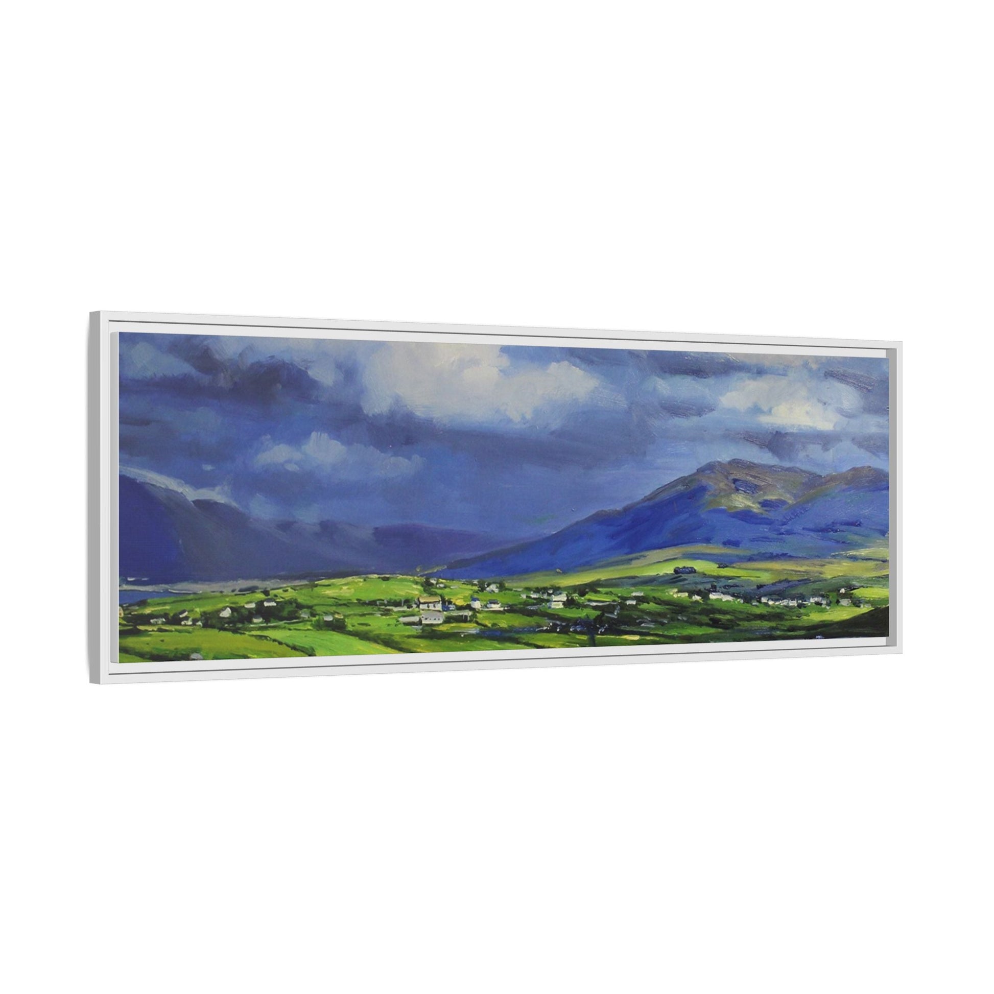 Connemara Fields - Stunning Irish landscape canvas print showcasing the serene beauty of Connemara's fields.