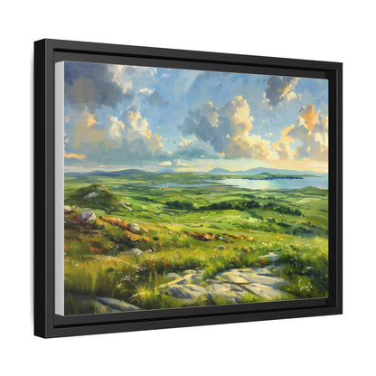 Wild Atlantic Summer Vista Wall Art - Breathtaking Coastal Landscape for Home Décor