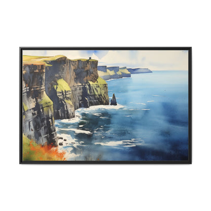 Cliffs of Moher Midday Sun - Beautiful Coastal Landscape Canvas Print