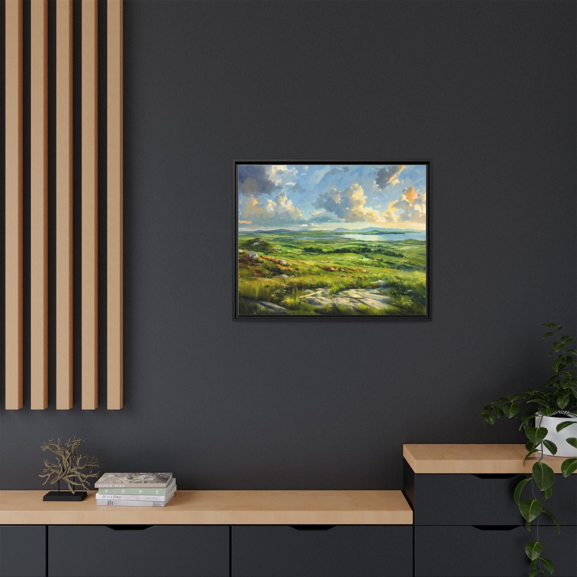 Wild Atlantic Summer Vista Wall Art - Breathtaking Coastal Landscape for Home Décor