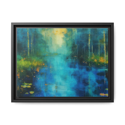 Symphony in Blue - Vibrant Abstract Canvas Print for Stylish Home Décor