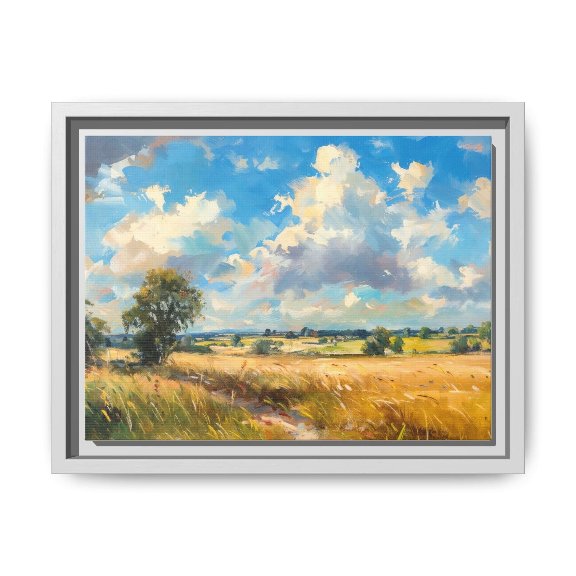 Summer Fields County Mayo Wall Art - Vibrant Irish Landscape Canvas Print