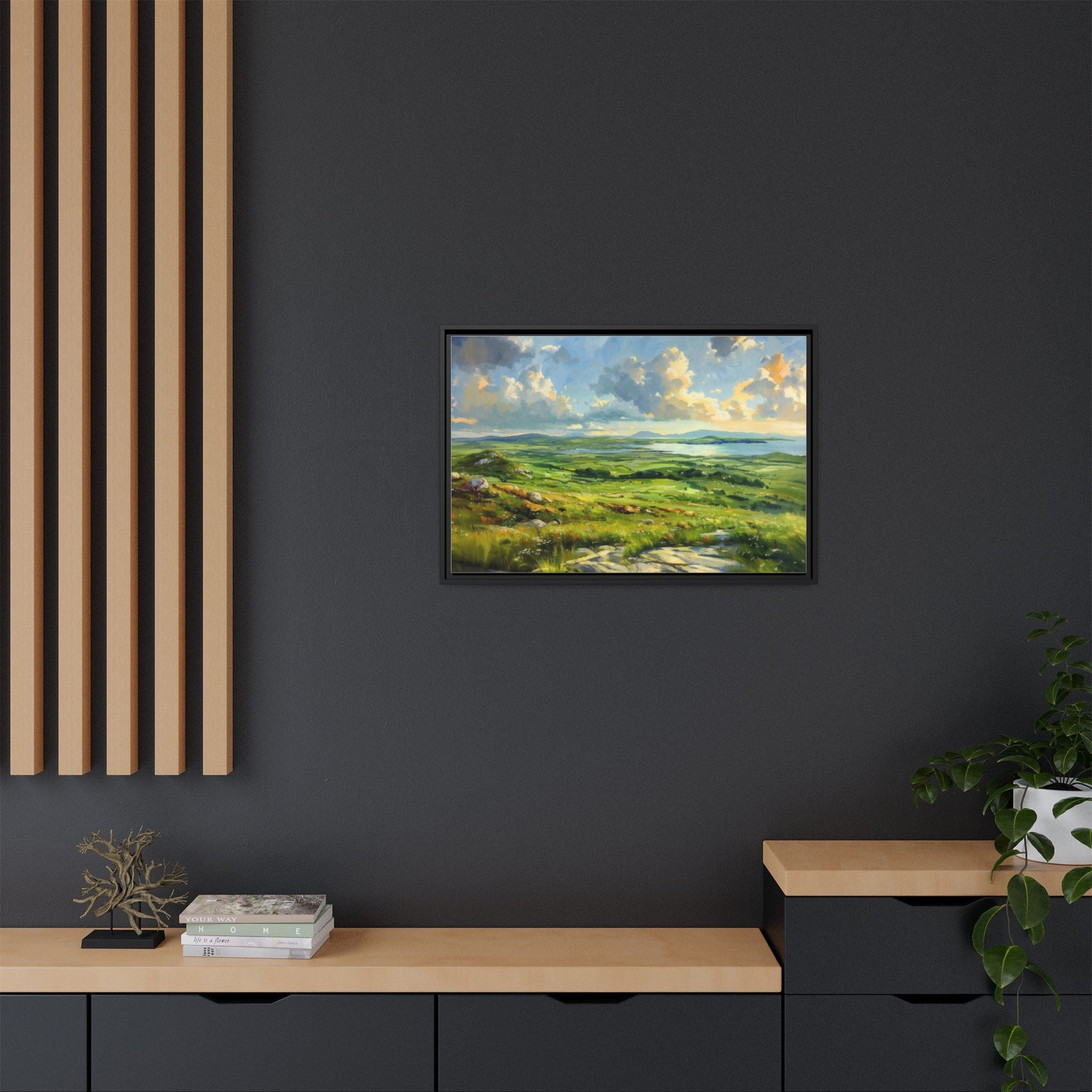 Wild Atlantic Summer Vista Wall Art - Breathtaking Coastal Landscape for Home Décor