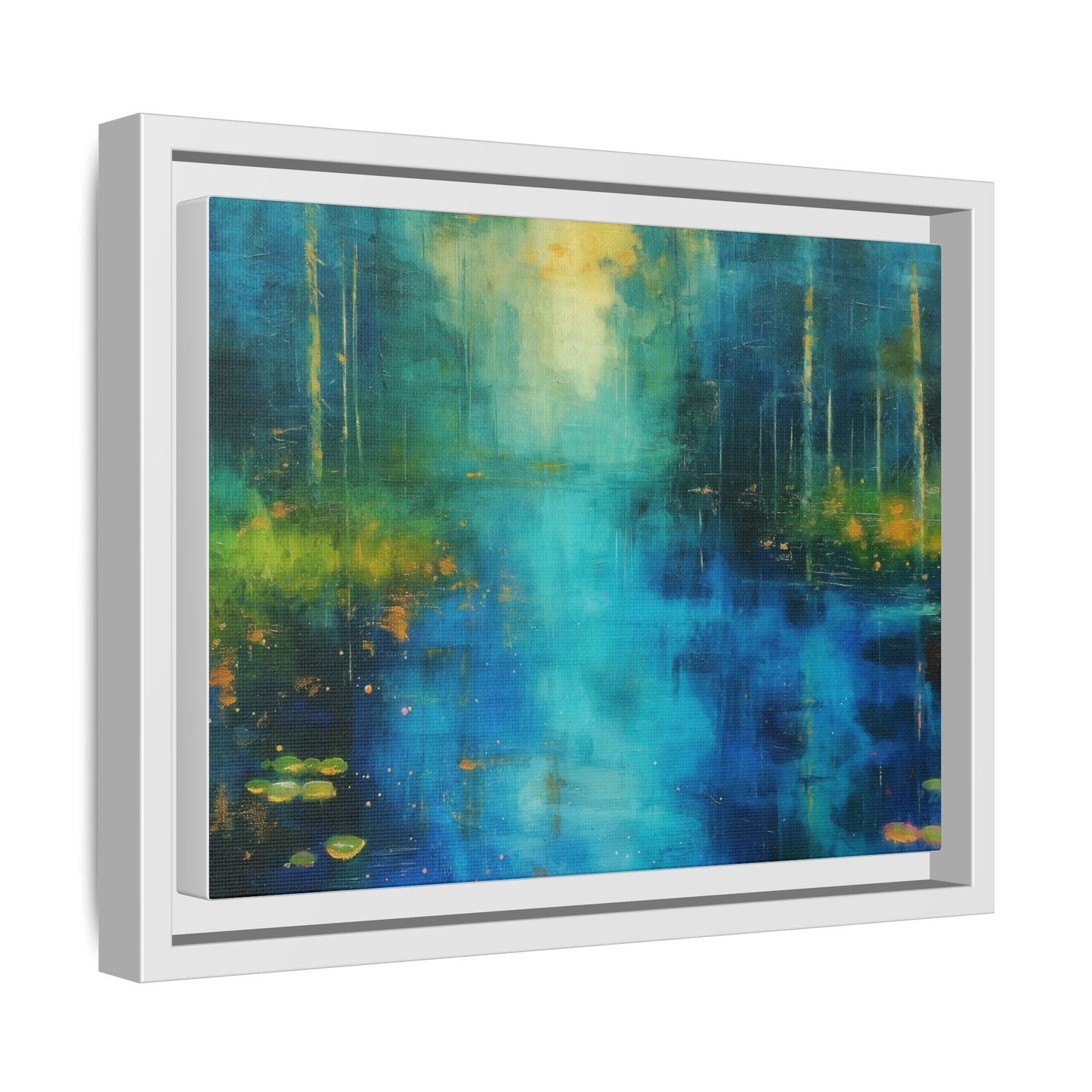 Symphony in Blue - Vibrant Abstract Canvas Print for Stylish Home Décor