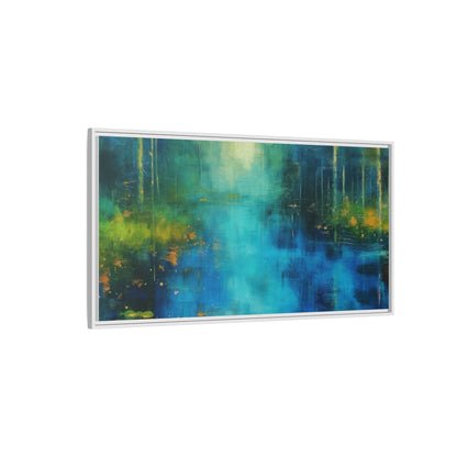 Symphony in Blue - Vibrant Abstract Canvas Print for Stylish Home Décor