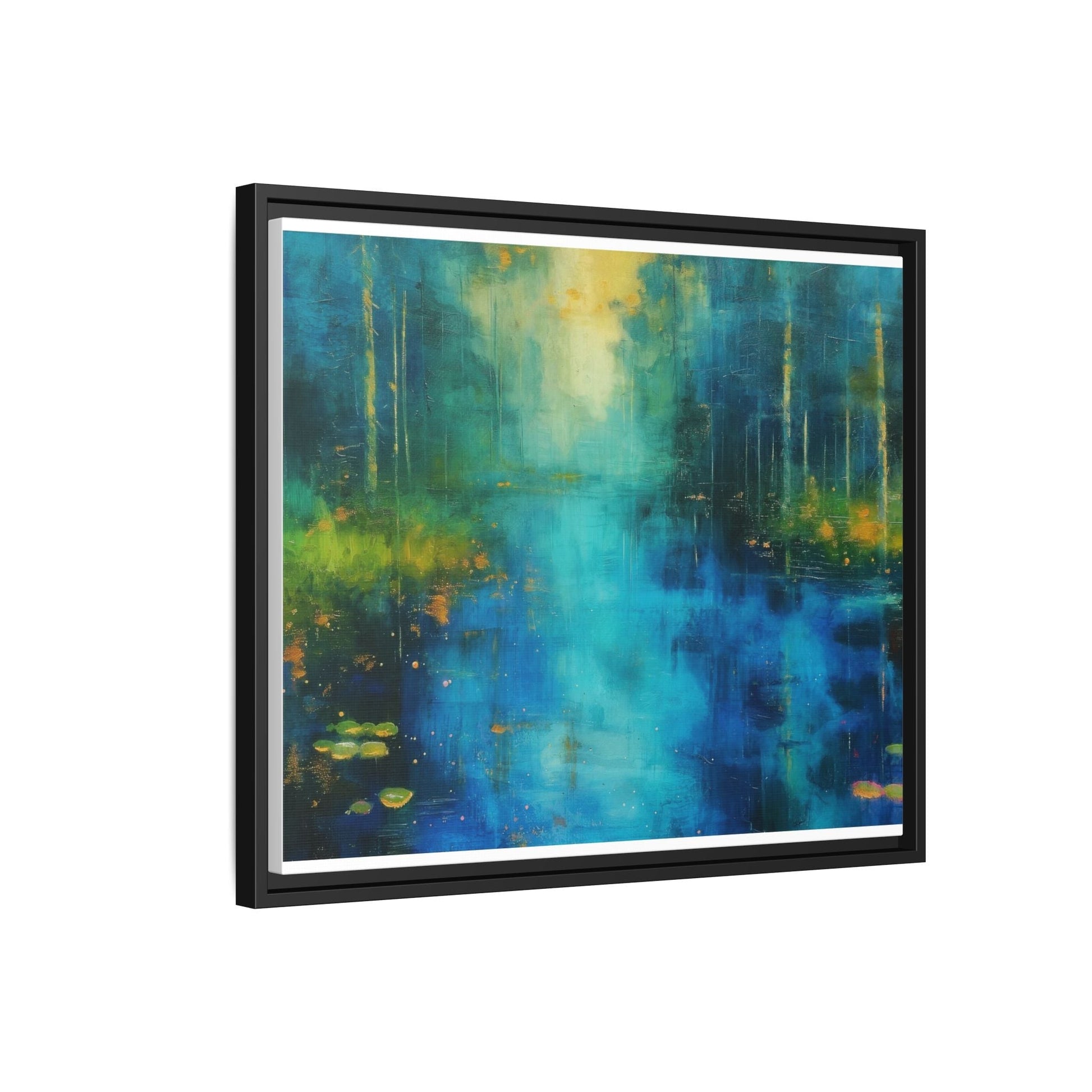 Symphony in Blue - Vibrant Abstract Canvas Print for Stylish Home Décor