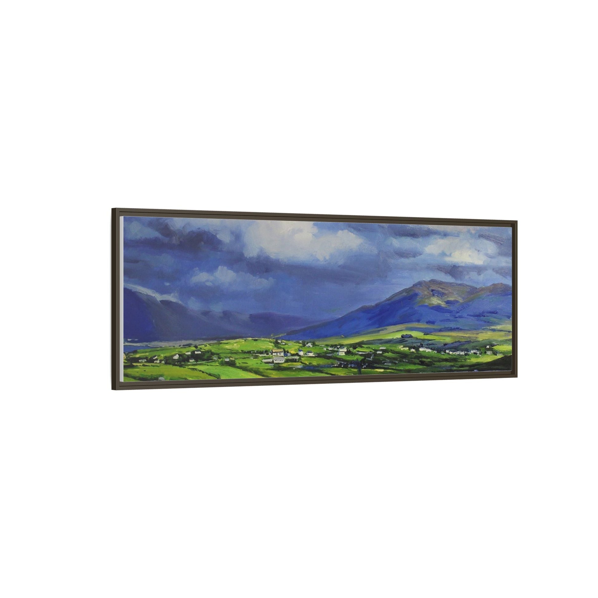 Connemara Fields - Stunning Irish landscape canvas print showcasing the serene beauty of Connemara's fields.