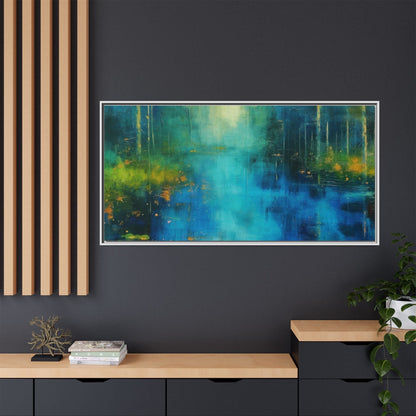 Symphony in Blue - Vibrant Abstract Canvas Print for Stylish Home Décor