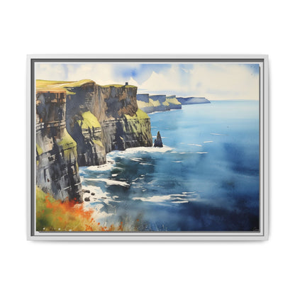 Cliffs of Moher Midday Sun - Beautiful Coastal Landscape Canvas Print