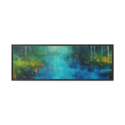 Symphony in Blue - Vibrant Abstract Canvas Print for Stylish Home Décor