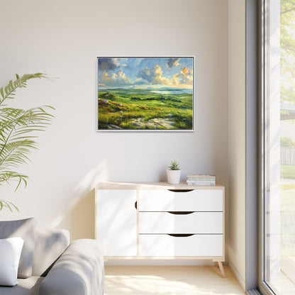 Wild Atlantic Summer Vista Wall Art - Breathtaking Coastal Landscape for Home Décor