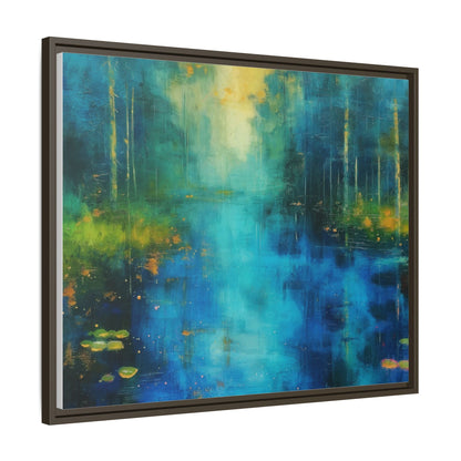 Symphony in Blue - Vibrant Abstract Canvas Print for Stylish Home Décor