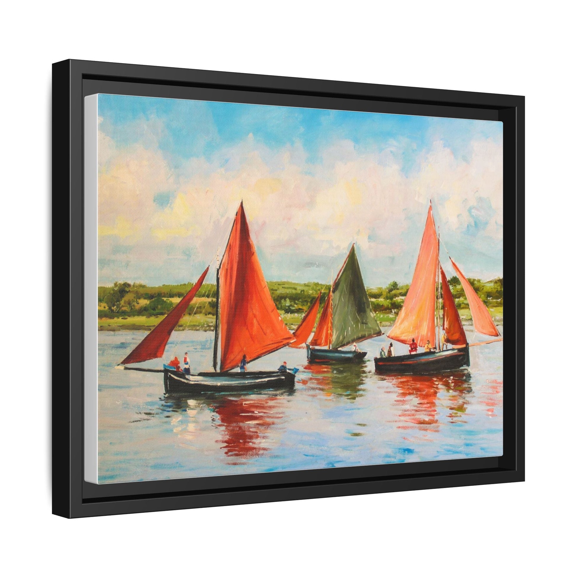 Hookers – Premium pinewood frame with a cotton-polyester canvas print, featuring a protective coating for lasting beauty and timeless décor.