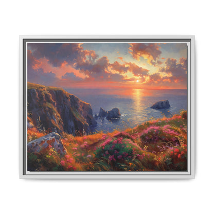 End of The Day wall art featuring a serene sunset landscape, printed on high-quality canvas to bring peaceful beauty and warmth to your home décor.