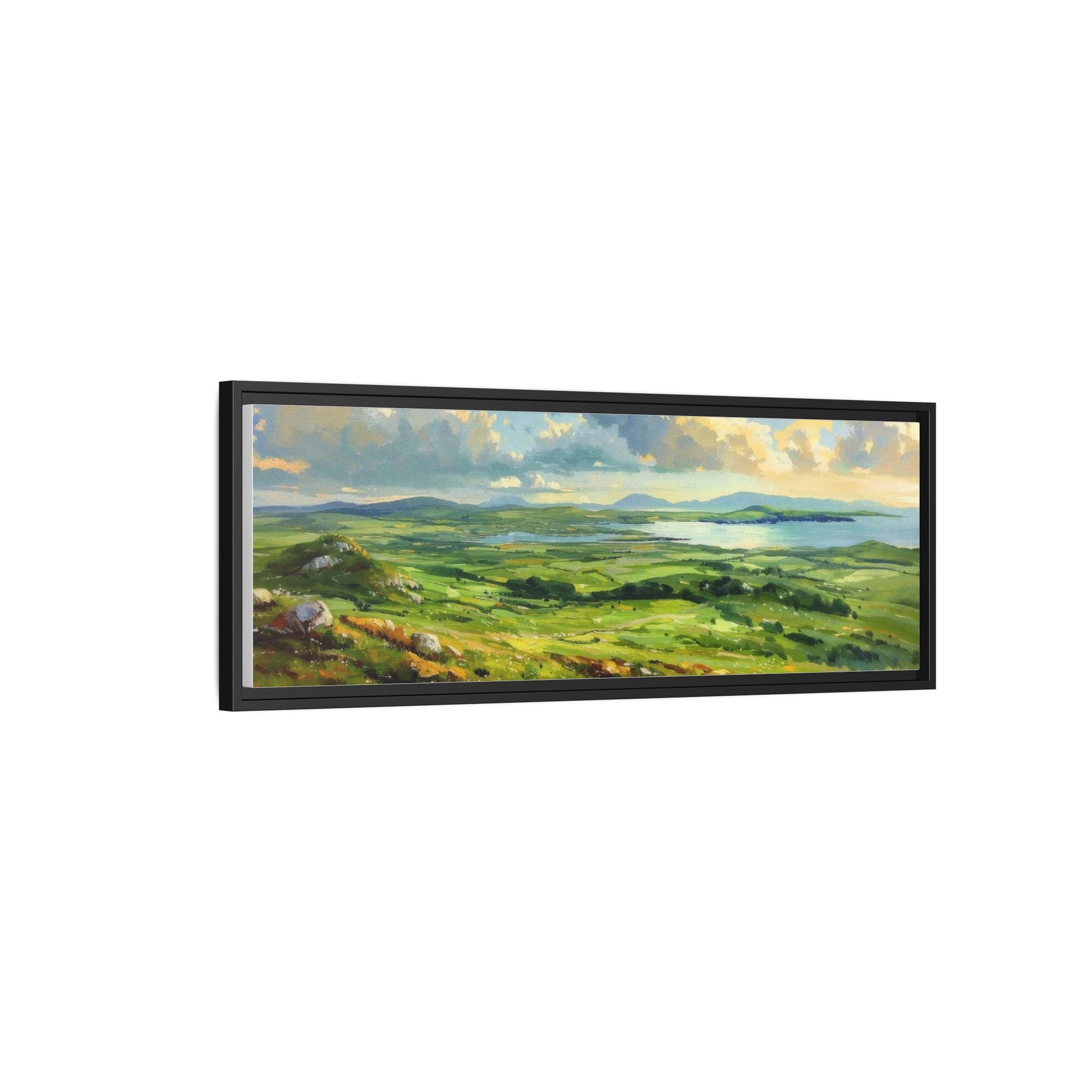 Wild Atlantic Summer Vista Wall Art - Breathtaking Coastal Landscape for Home Décor