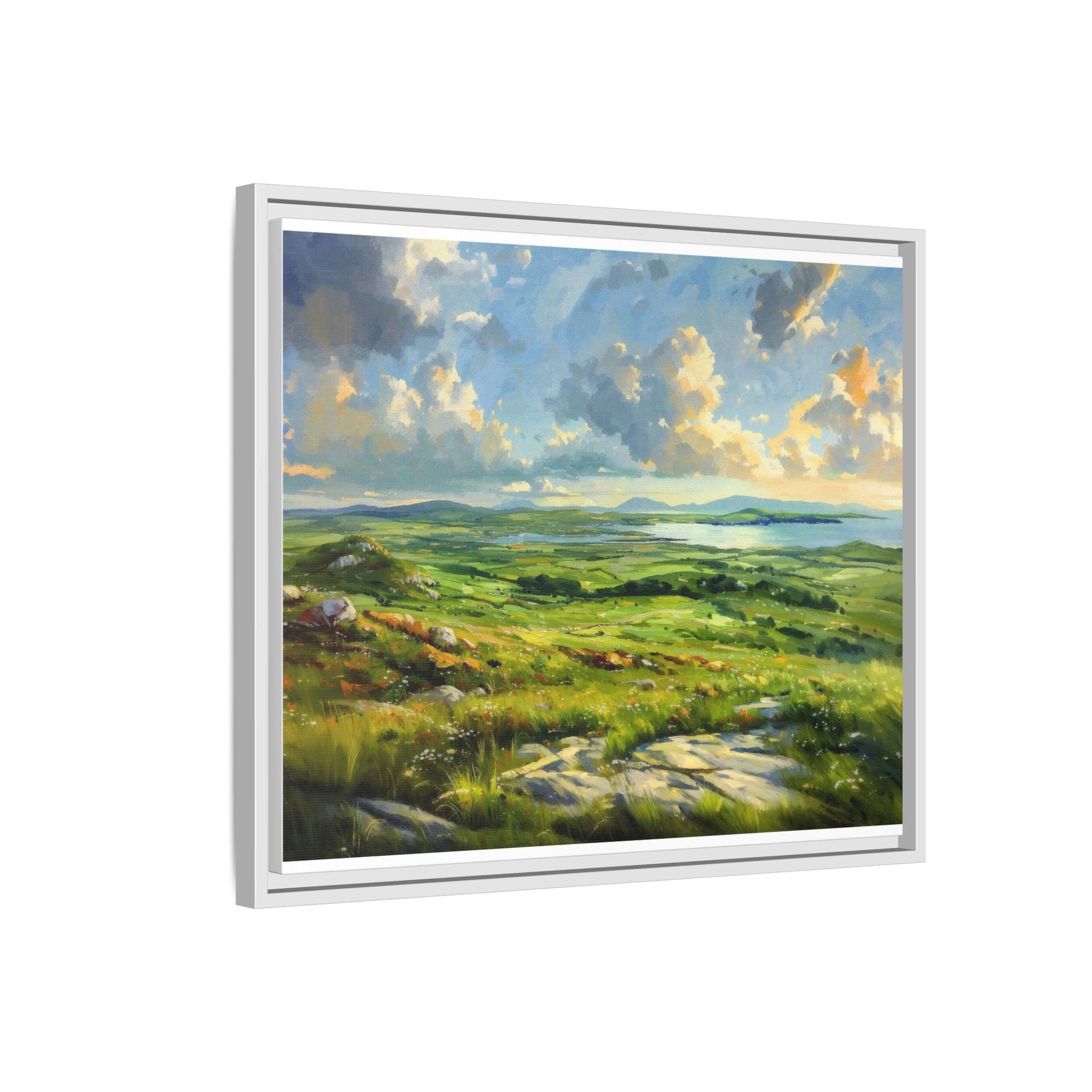 Wild Atlantic Summer Vista Wall Art - Breathtaking Coastal Landscape for Home Décor