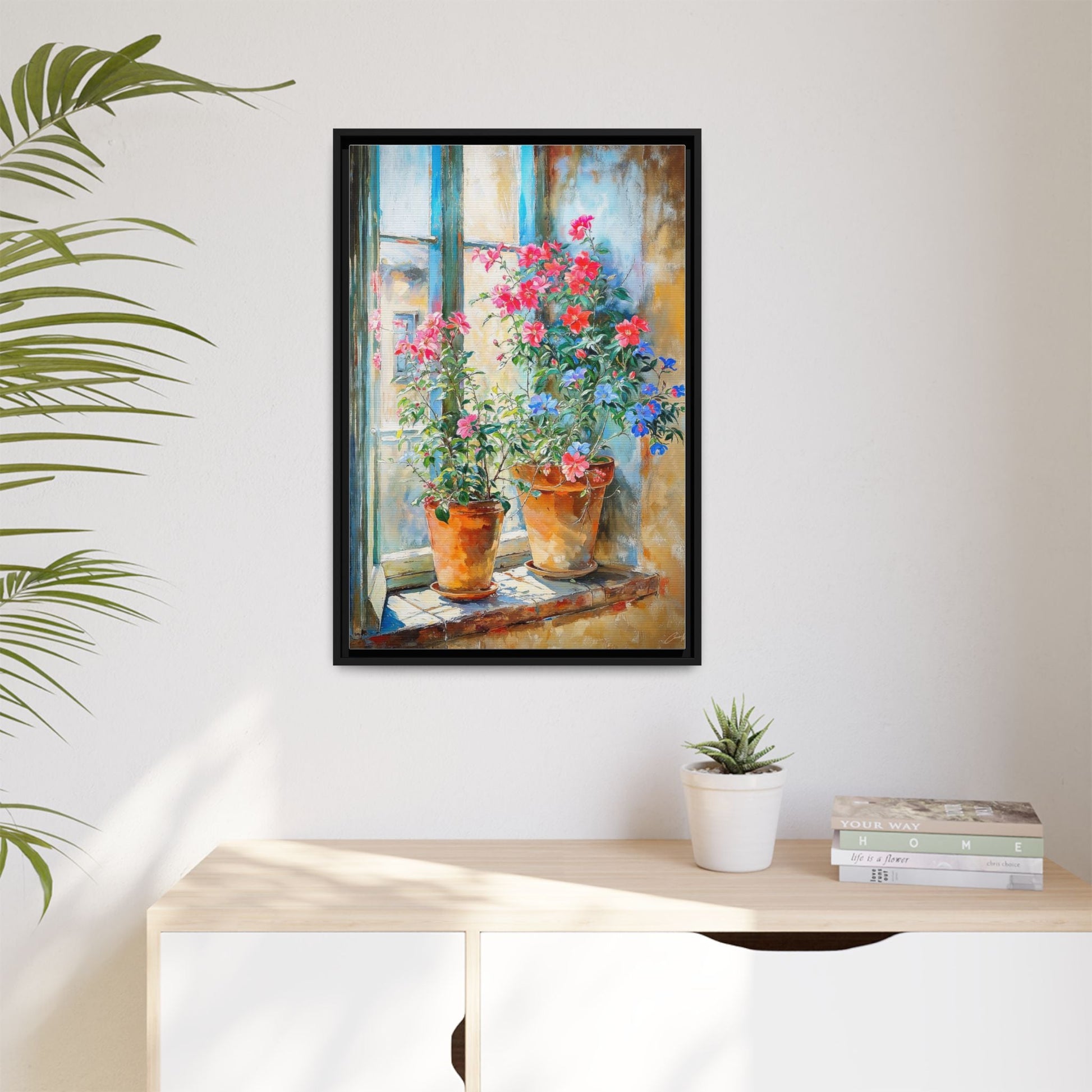 Summer Pots Wall Art - Vibrant Floral Pots for Fresh Home Décor