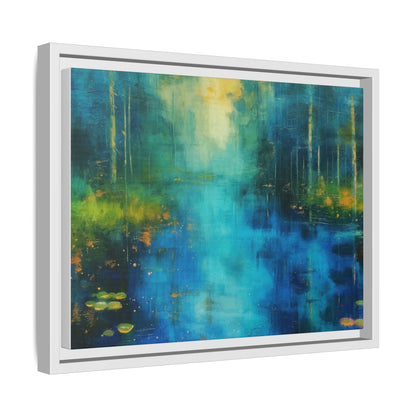 Symphony in Blue - Vibrant Abstract Canvas Print for Stylish Home Décor