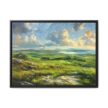 Wild Atlantic Summer Vista Wall Art - Breathtaking Coastal Landscape for Home Décor