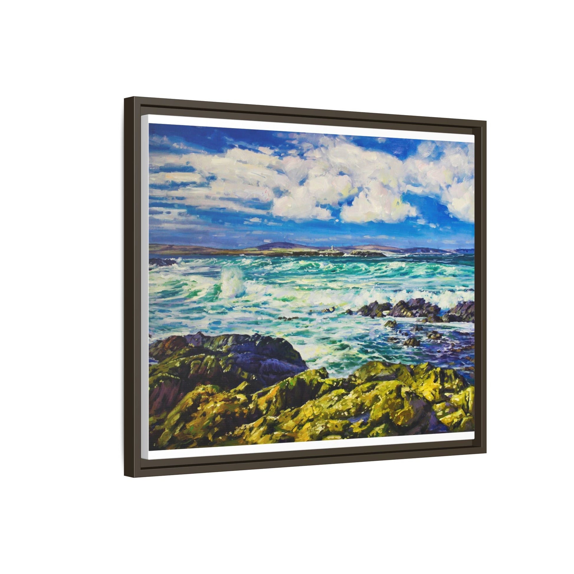 Ballyglass Lighthouse Erris wall art featuring the stunning coastal lighthouse, framed in premium materials for a perfect addition to any living space.