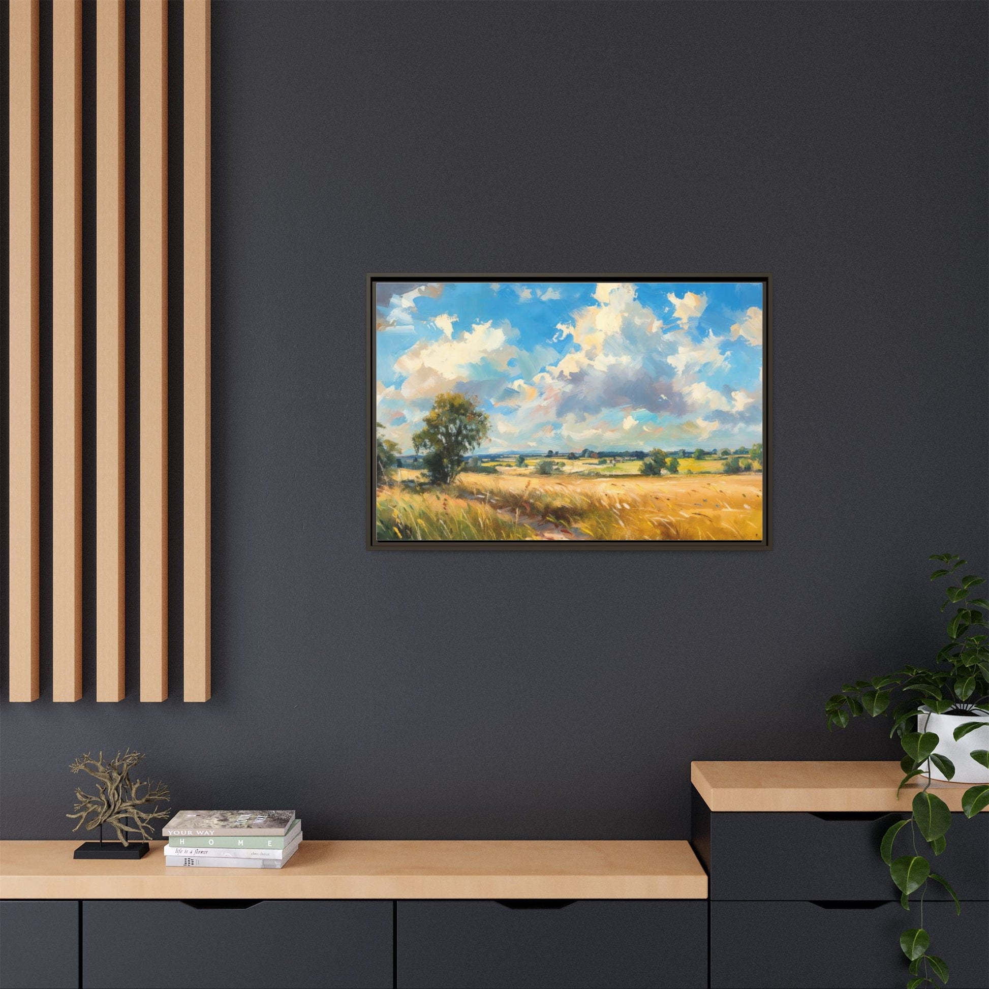 Summer Fields County Mayo Wall Art - Vibrant Irish Landscape Canvas Print