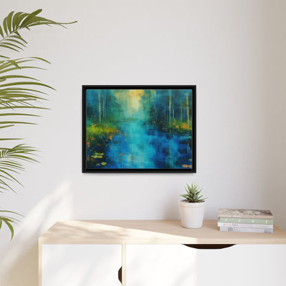 Symphony in Blue - Vibrant Abstract Canvas Print for Stylish Home Décor