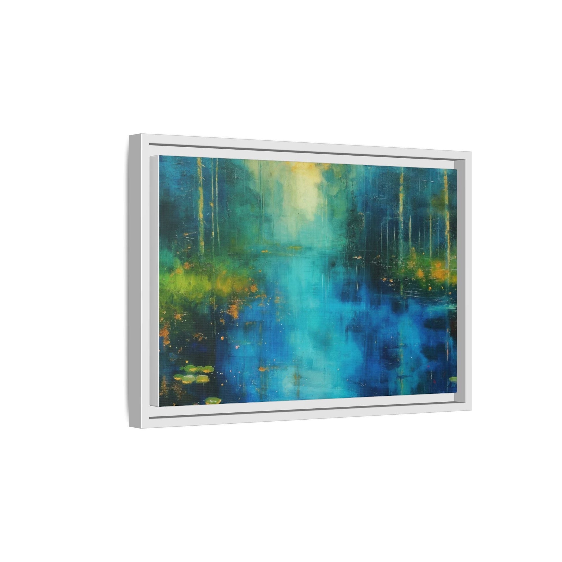 Symphony in Blue - Vibrant Abstract Canvas Print for Stylish Home Décor