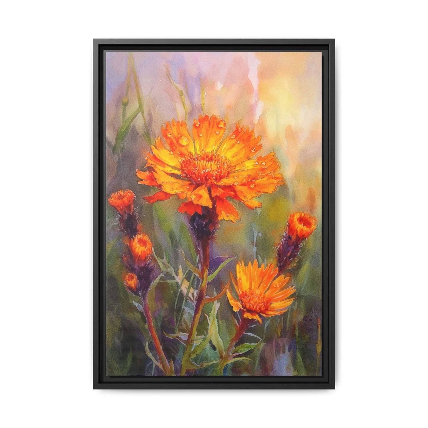 Orange Hawkbit Flower