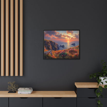 End of The Day wall art featuring a serene sunset landscape, printed on high-quality canvas to bring peaceful beauty and warmth to your home décor.