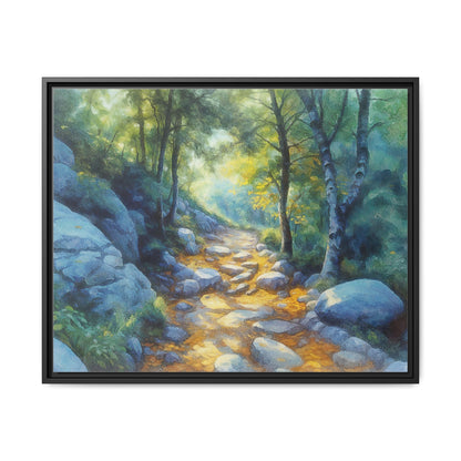 Rocky Path Through Forest