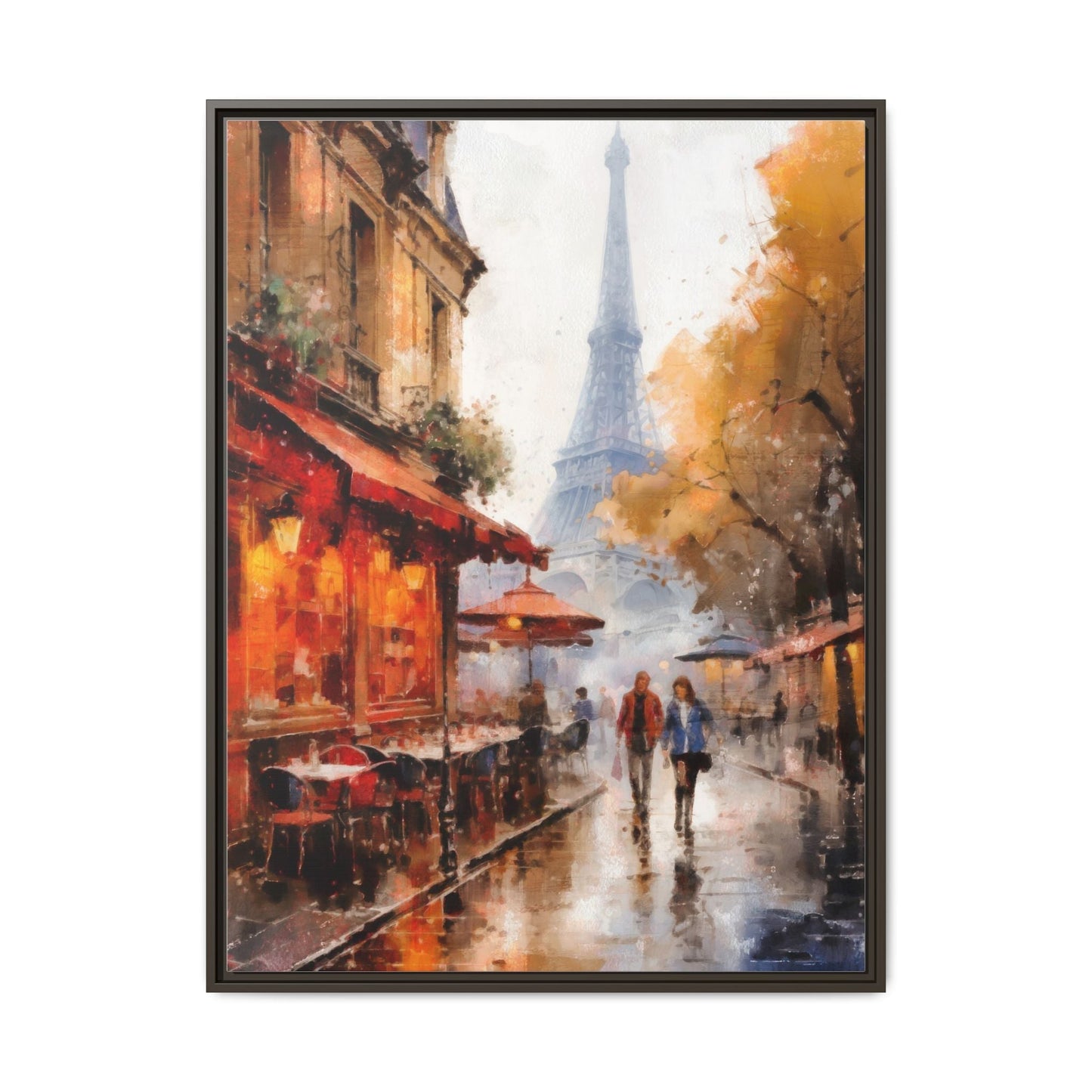 Eiffel Tower wall art featuring the iconic Paris landmark, printed on high-quality canvas to bring timeless beauty and elegance to your home décor.