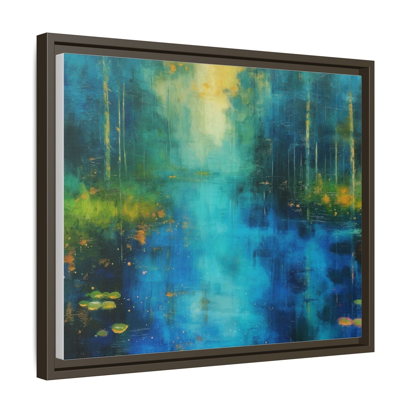 Symphony in Blue - Vibrant Abstract Canvas Print for Stylish Home Décor